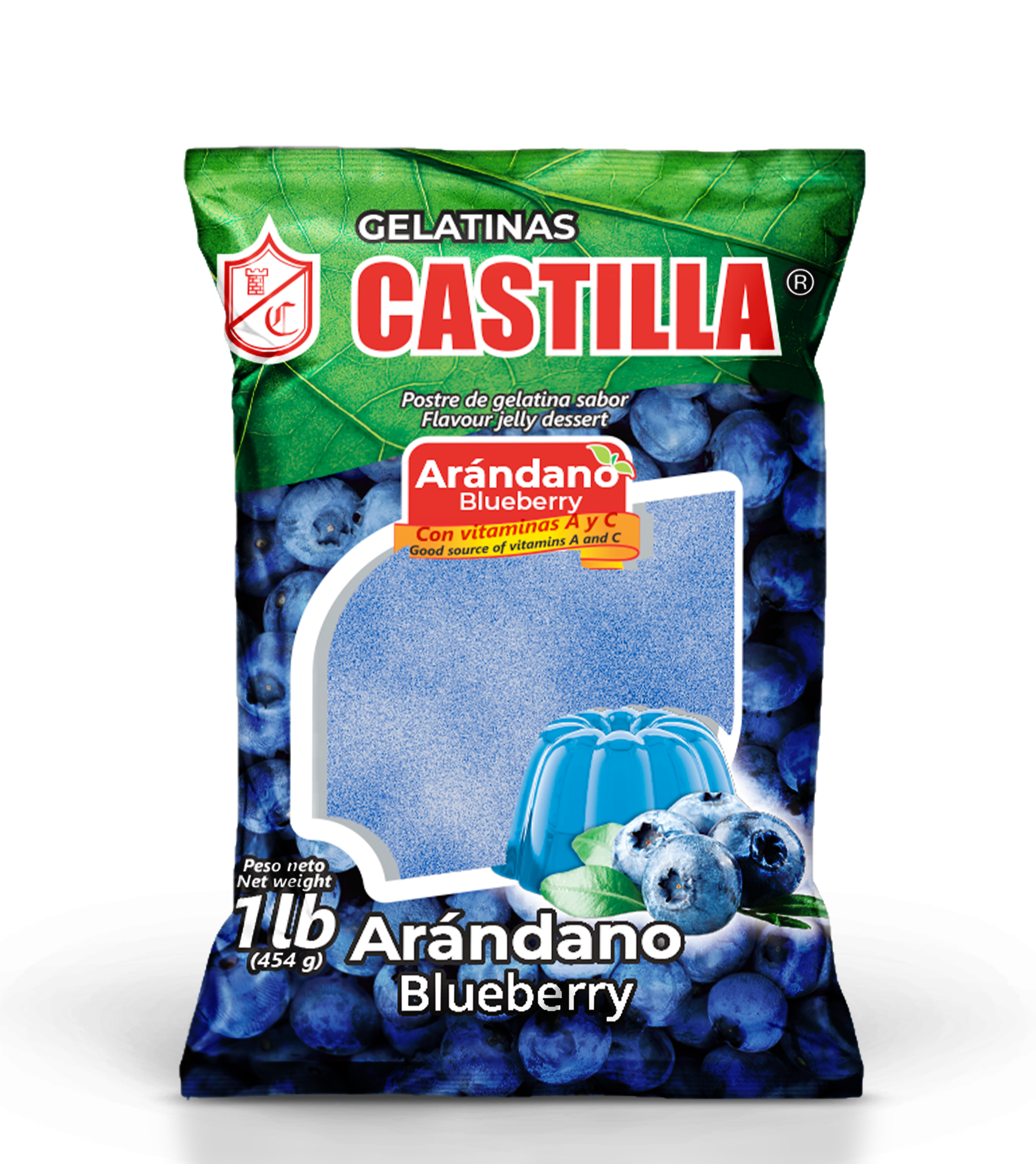 Gelatina castilla sabor Arándano 450g